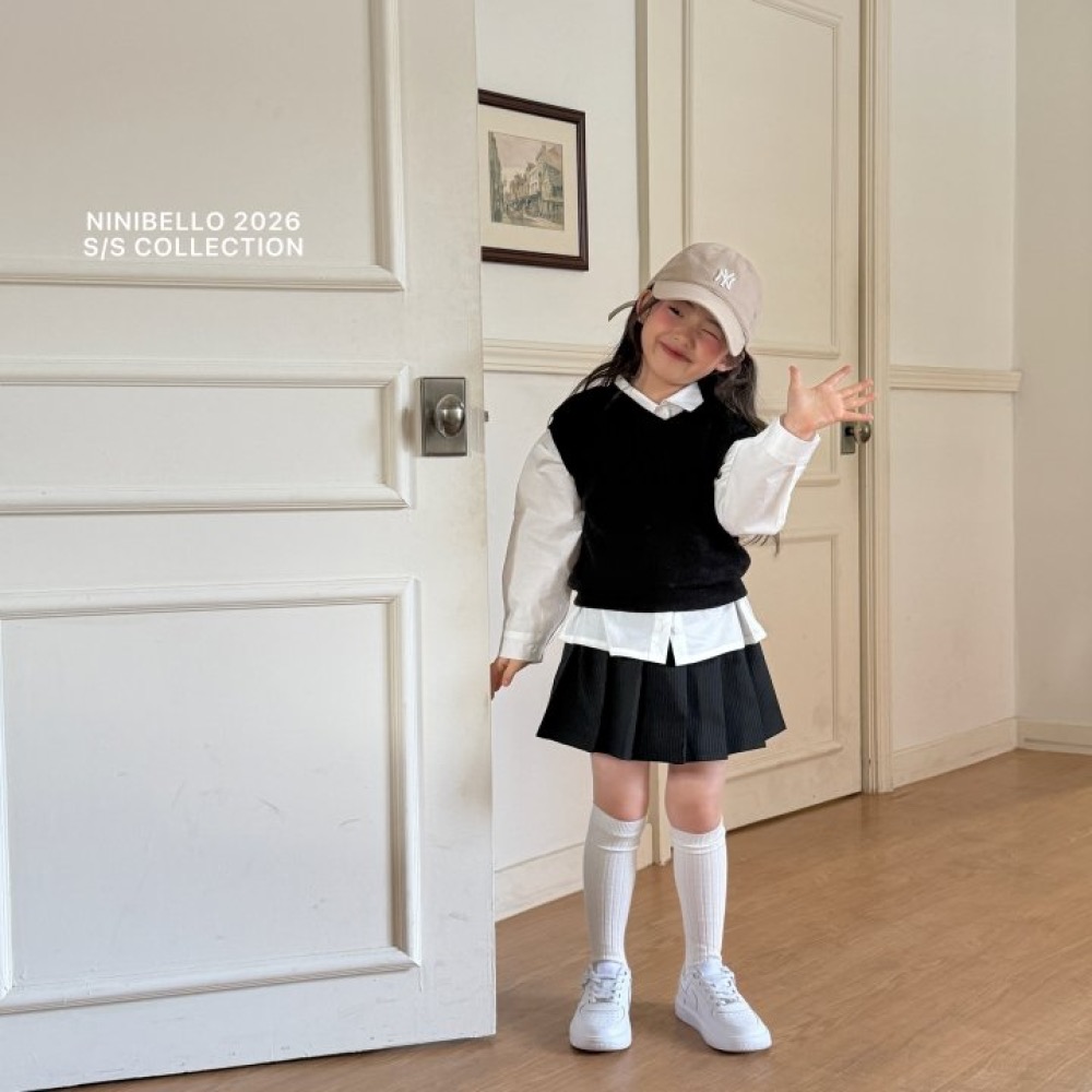 ninibello 春季蝴蝶結百褶短裙-細節圖8