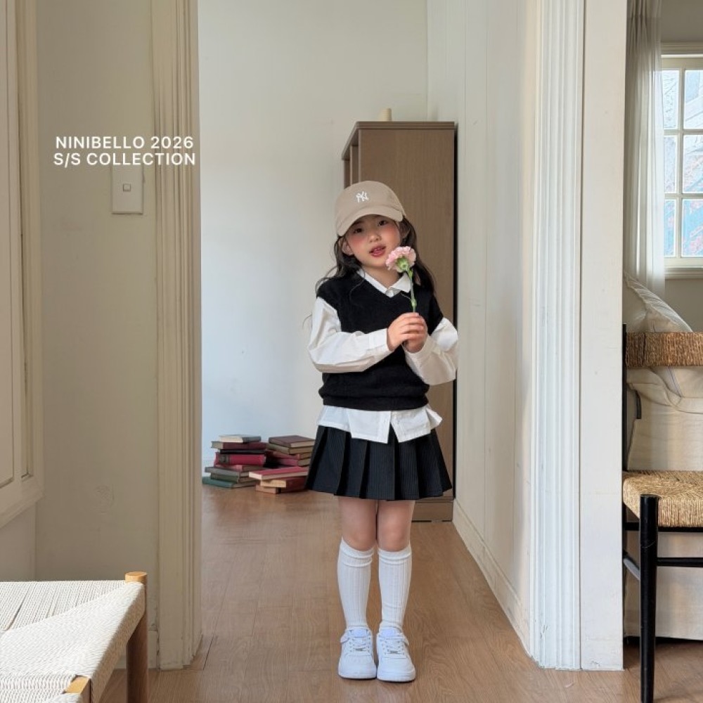 ninibello 春季蝴蝶結百褶短裙-細節圖9