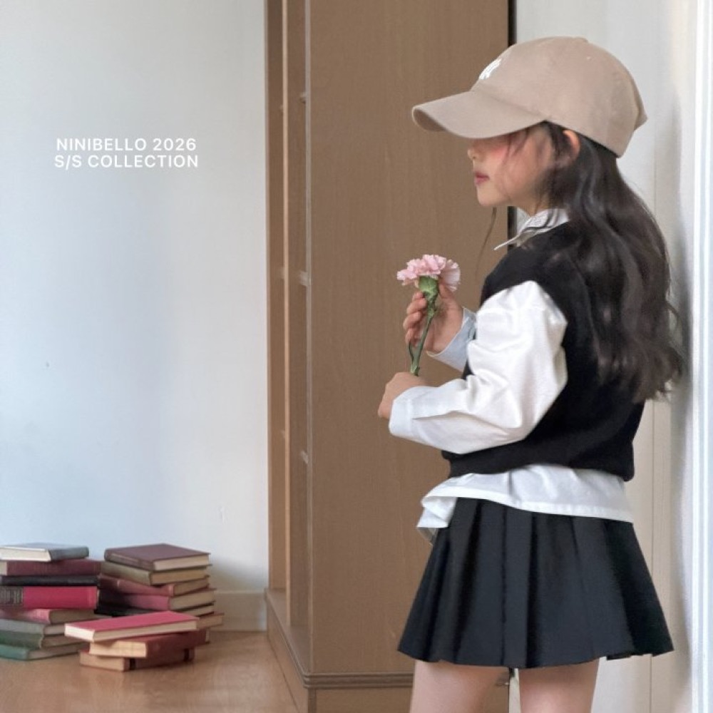 ninibello 春季蝴蝶結百褶短裙-細節圖10