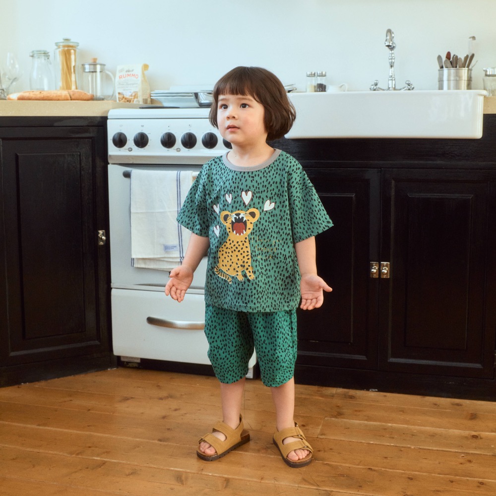 1st blue 夏季斑紋六分短褲-細節圖6