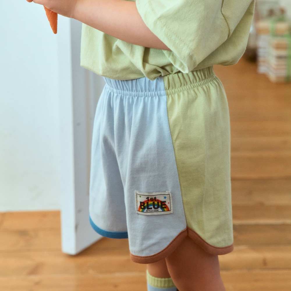 1st blue夏季撞色運動短褲-細節圖4