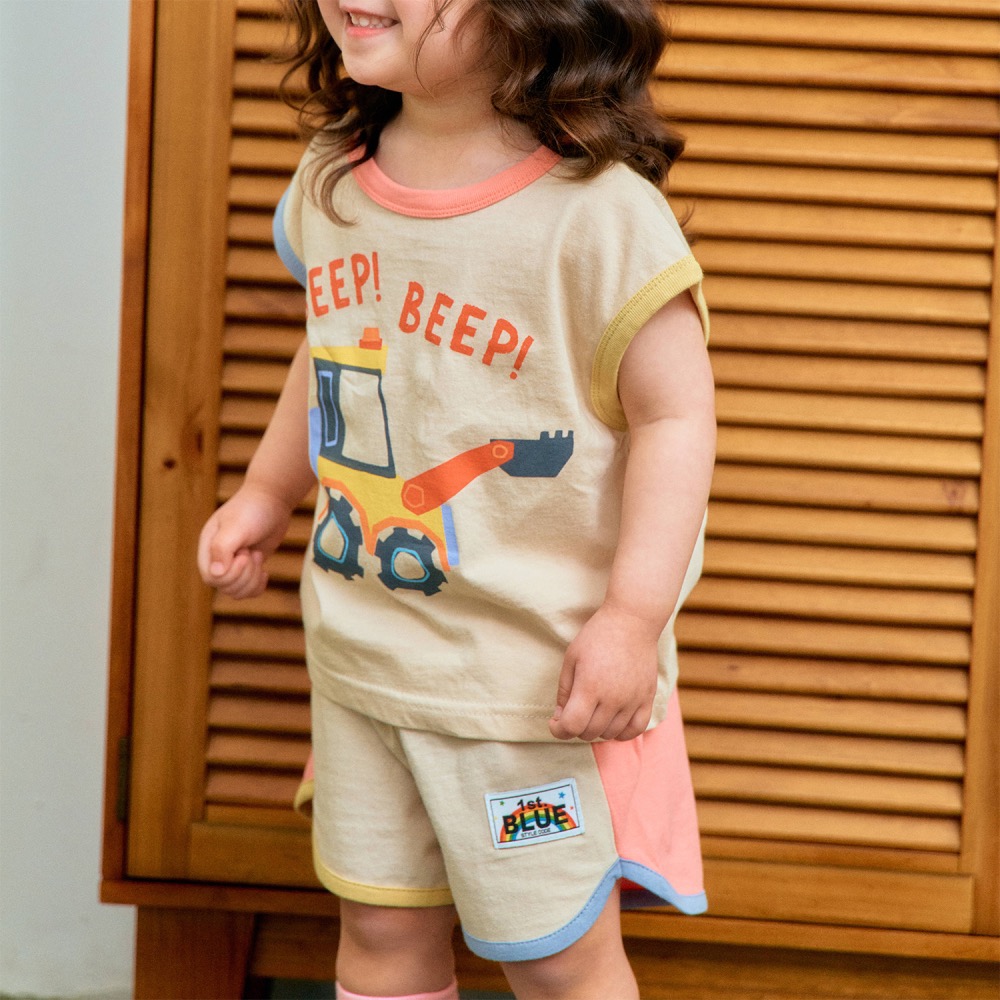 1st blue夏季撞色運動短褲-細節圖5