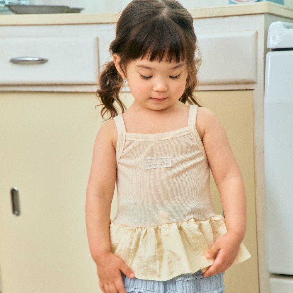 1st blue 夏季無袖小裙子上衣-細節圖3