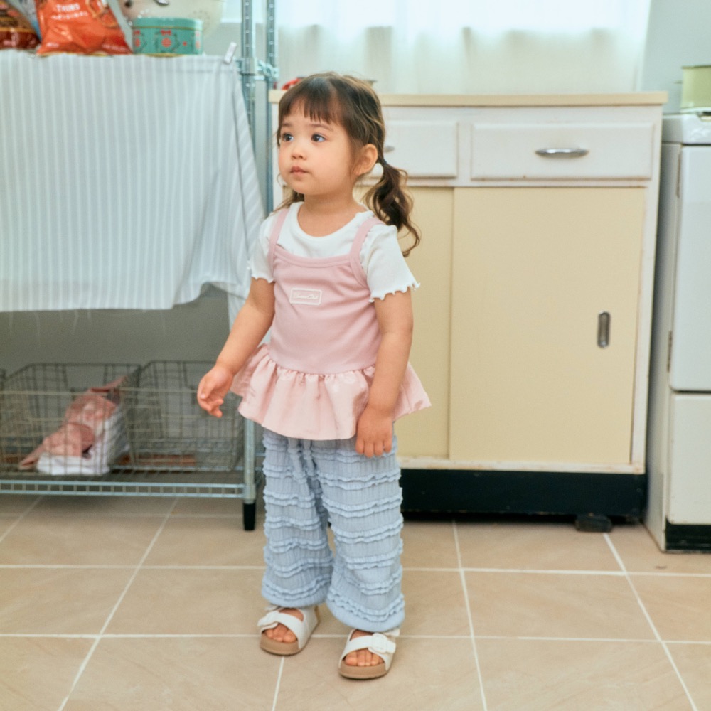 1st blue 夏季無袖小裙子上衣-細節圖6