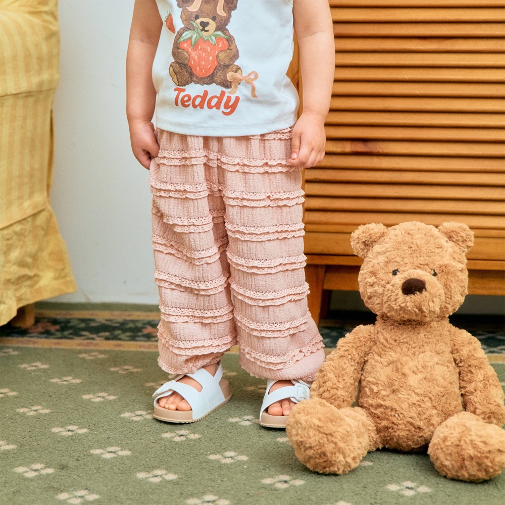 1st blues 夏季荷葉薄款長褲-細節圖4