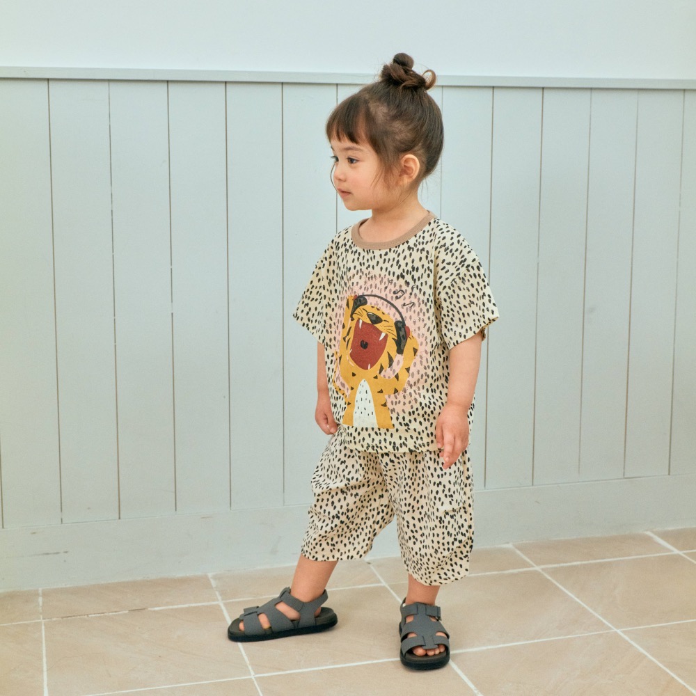 1st blues 夏季動物張嘴印花T恤-細節圖3