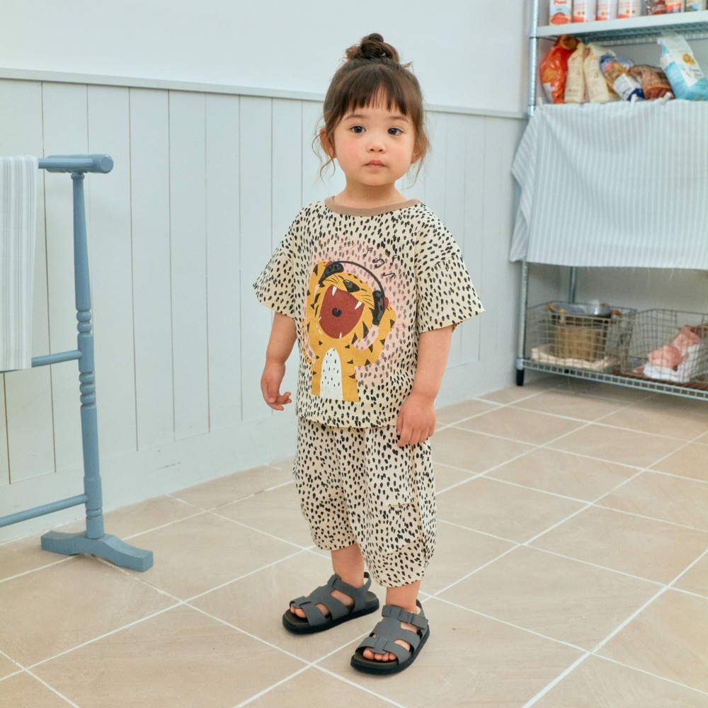 1st blues 夏季動物張嘴印花T恤-細節圖4