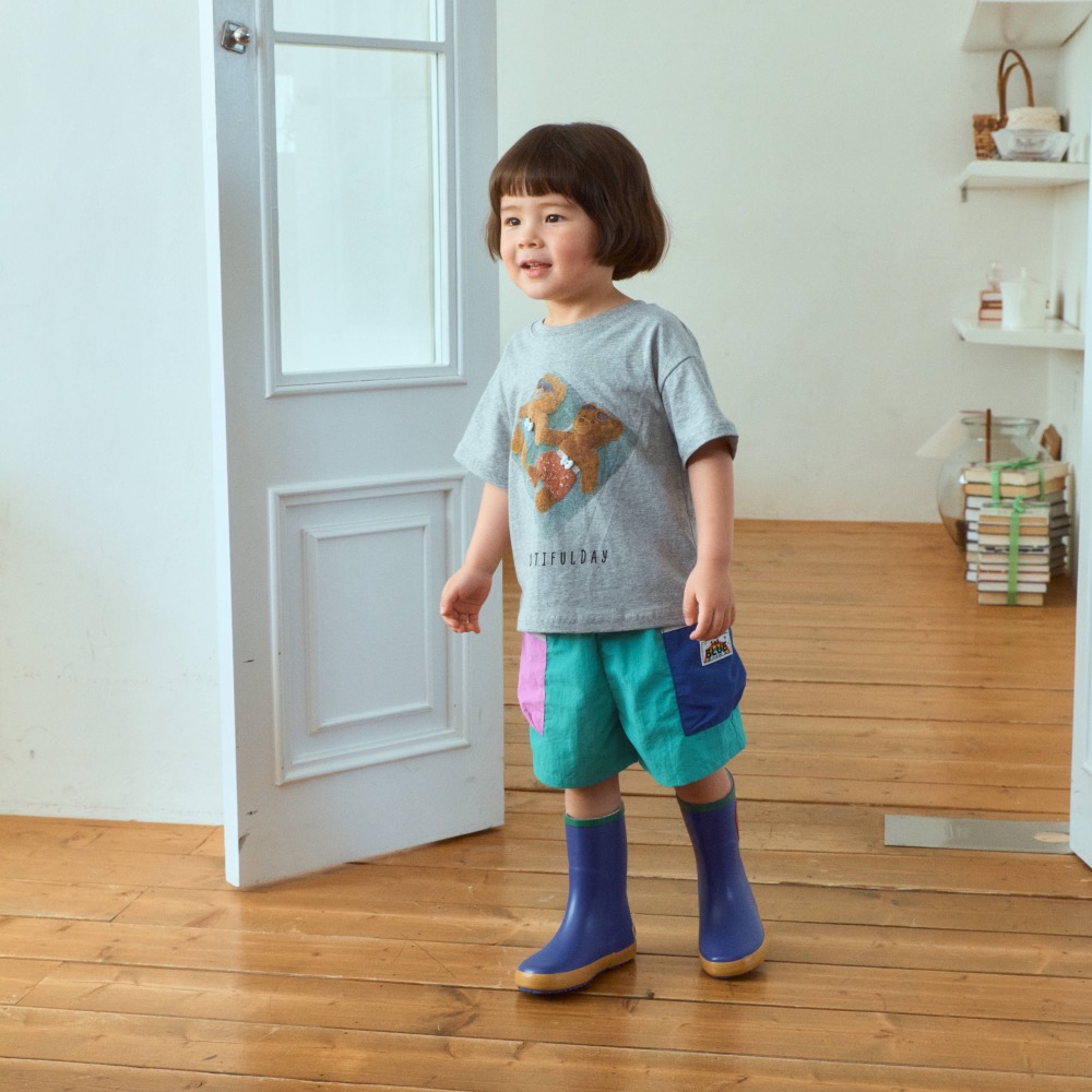 1st blues 夏季日光浴熊印花T恤-細節圖5