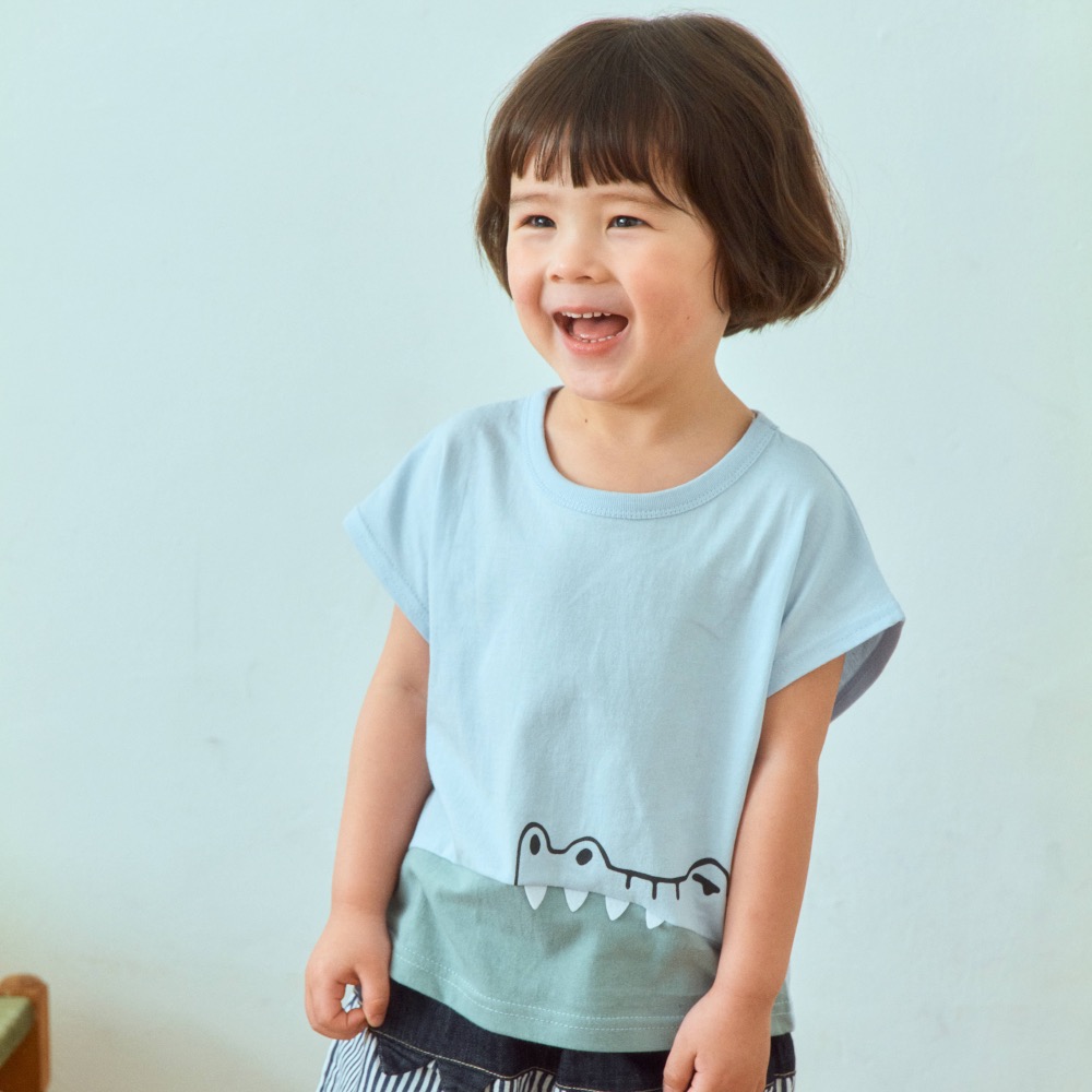 1st blues 夏季鱷魚牙齒造型上衣-細節圖3