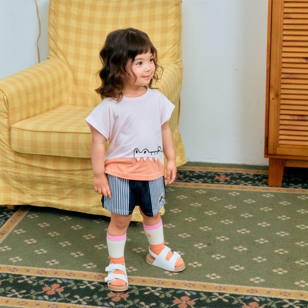 1st blues 夏季鱷魚牙齒造型上衣-細節圖4