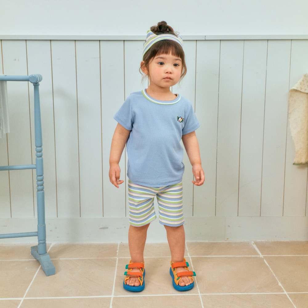 1st blues 夏季針織棉糖果上衣-細節圖2