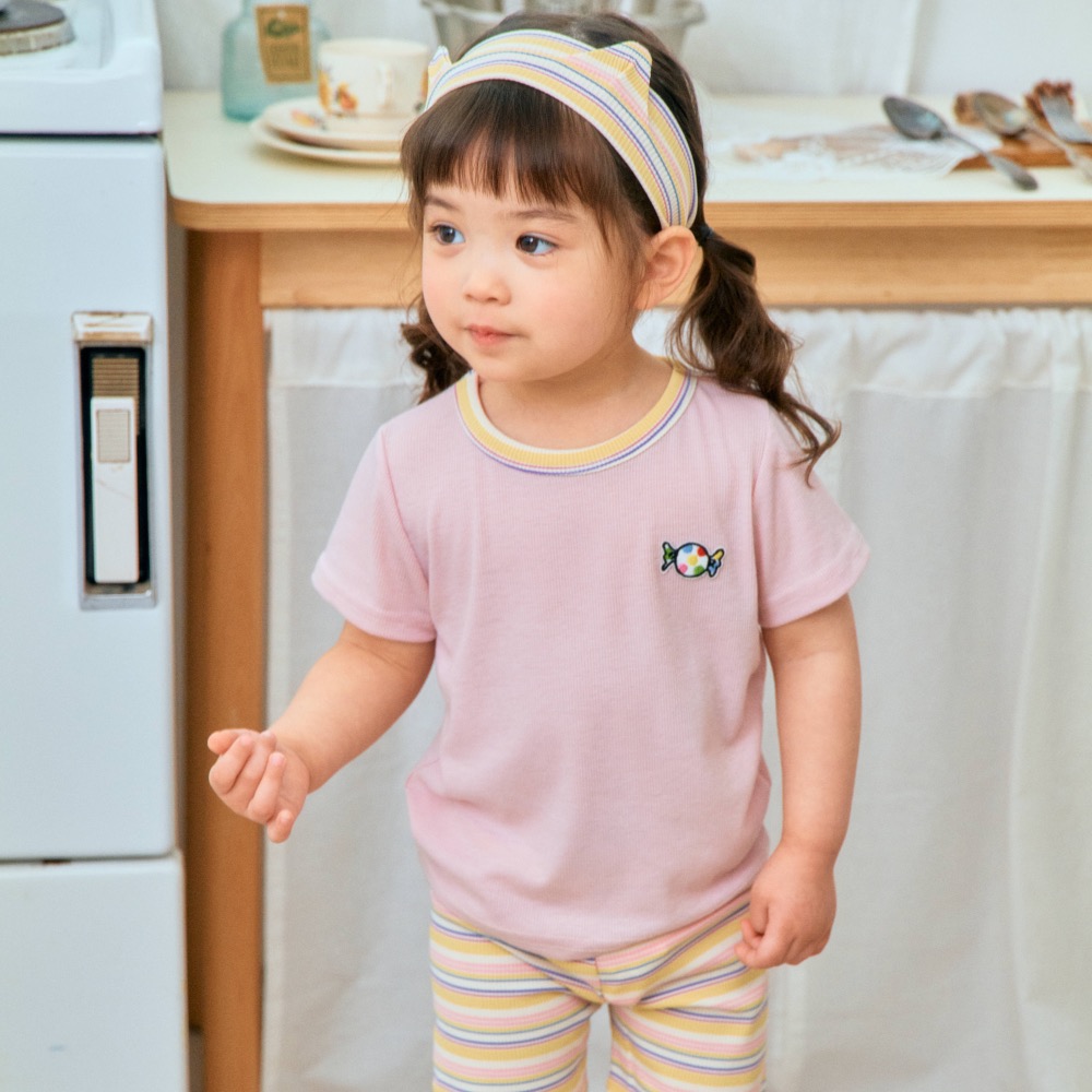 1st blues 夏季針織棉糖果上衣-細節圖3