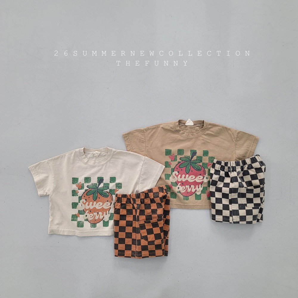 The funny 夏季草莓印花T恤-細節圖8