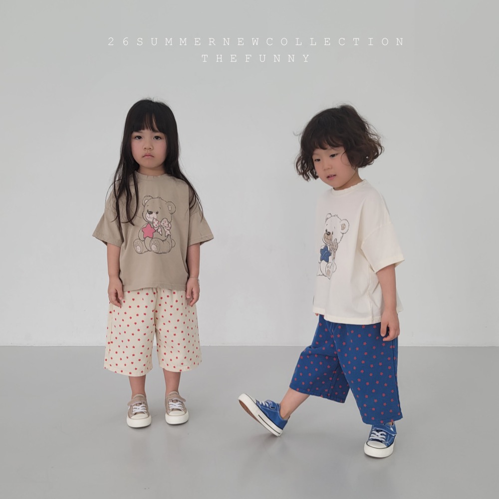 The funny 夏季滿滿星星七分寬褲-細節圖3