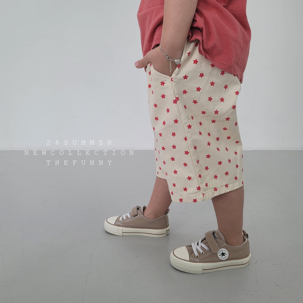 The funny 夏季滿滿星星七分寬褲-細節圖4
