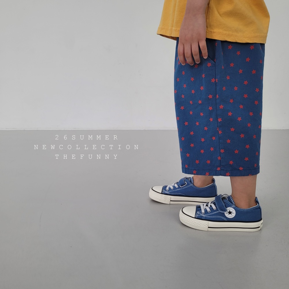 The funny 夏季滿滿星星七分寬褲-細節圖5