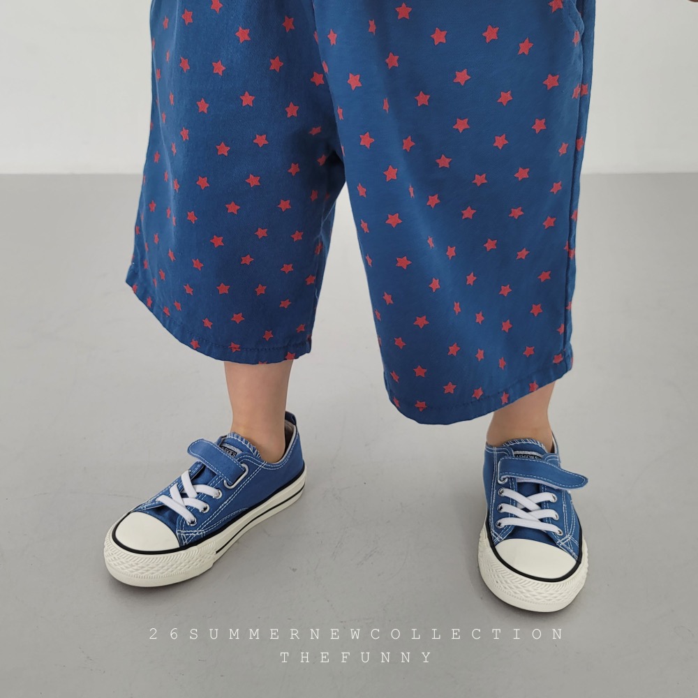 The funny 夏季滿滿星星七分寬褲-細節圖7