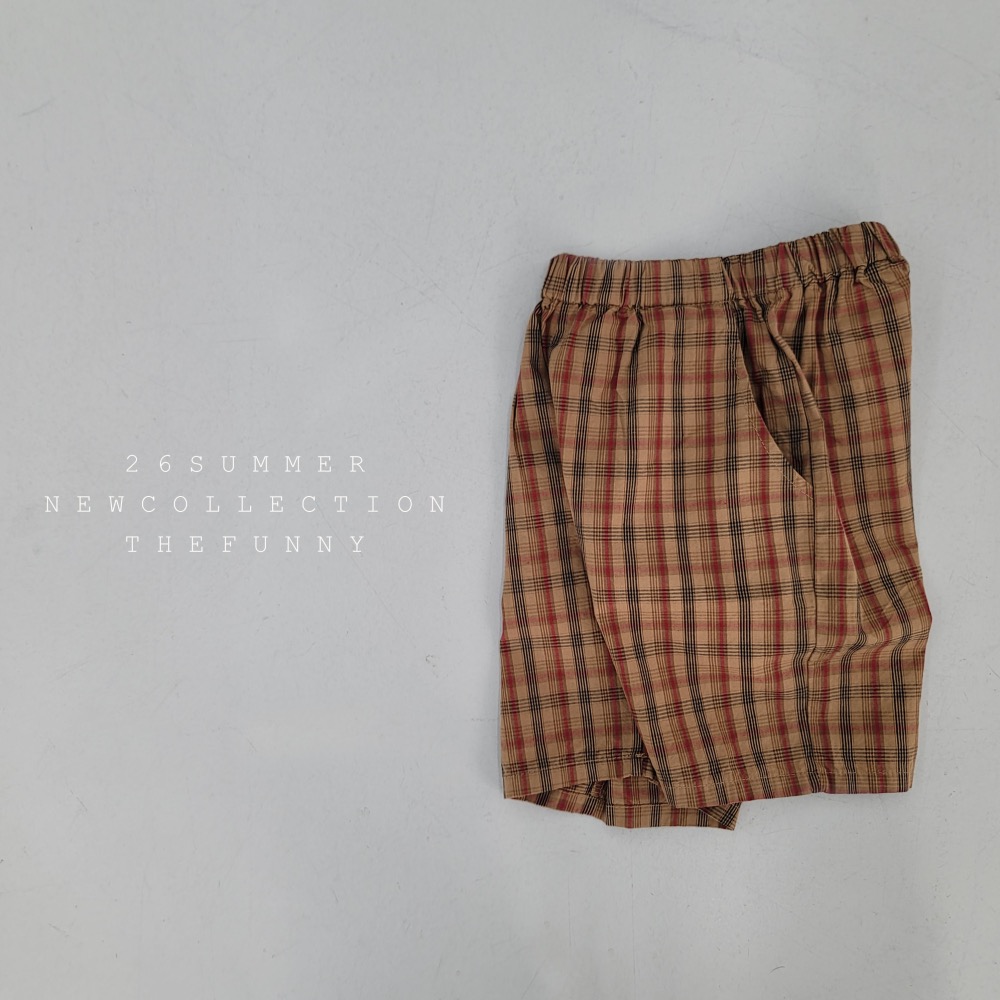 The funny 夏季格子七分短褲-細節圖4