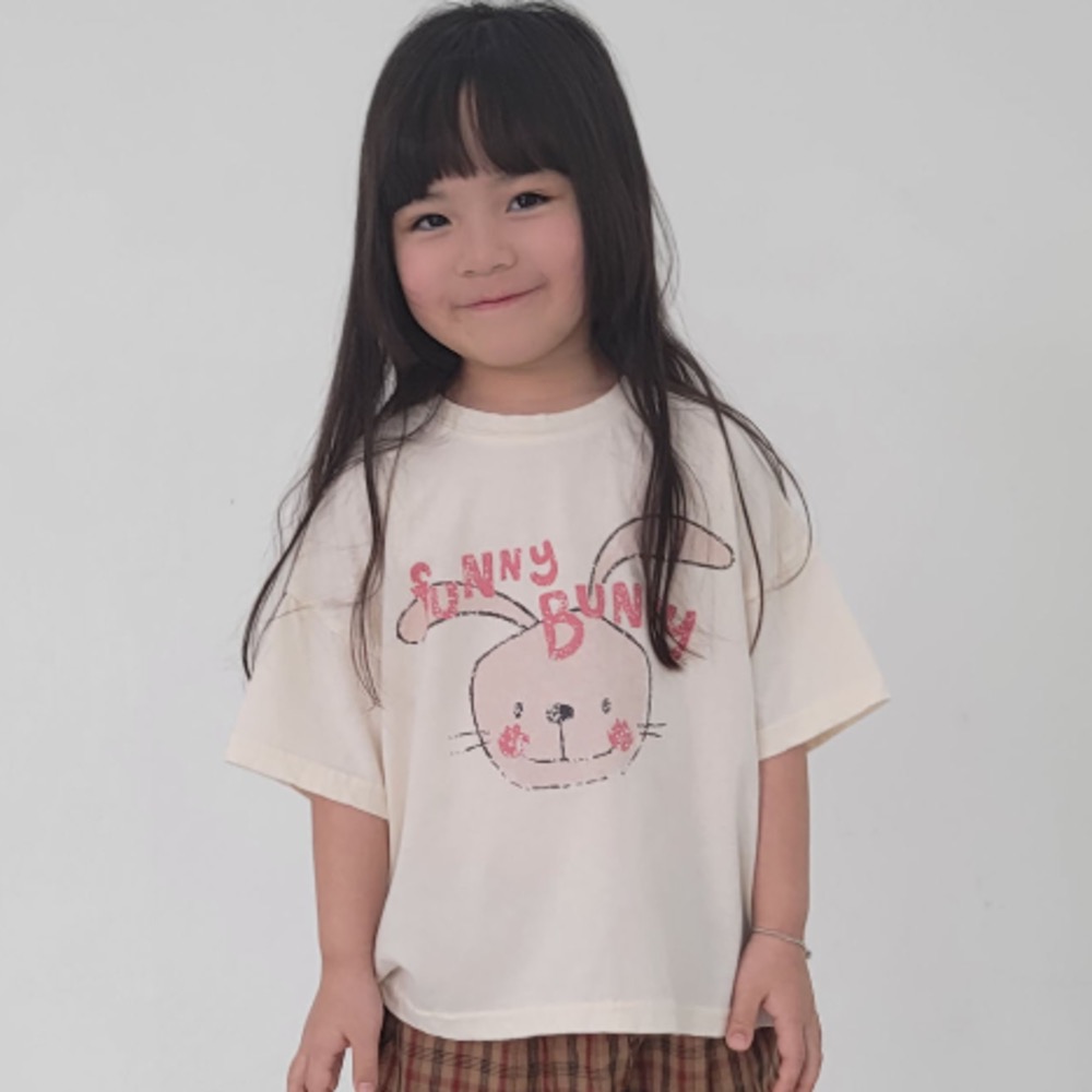 The funny 夏季長耳兔印花T恤-細節圖8