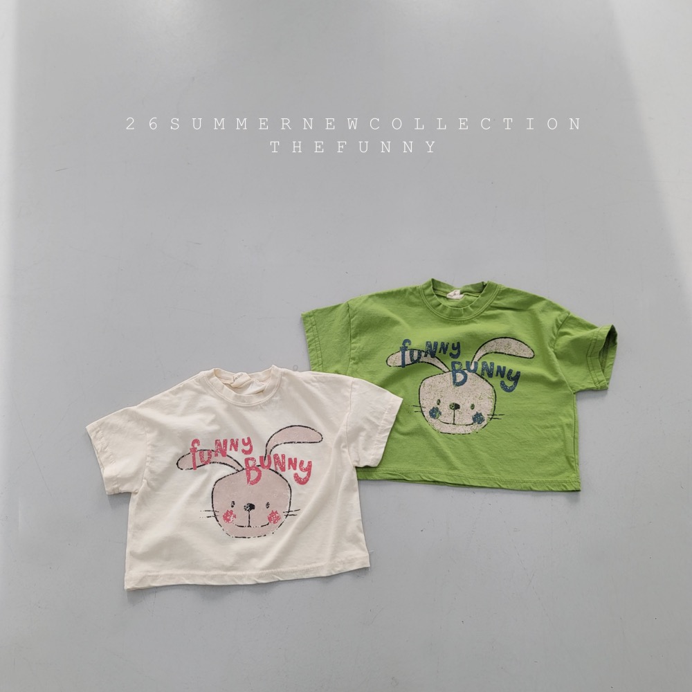 The funny 夏季長耳兔印花T恤-細節圖9