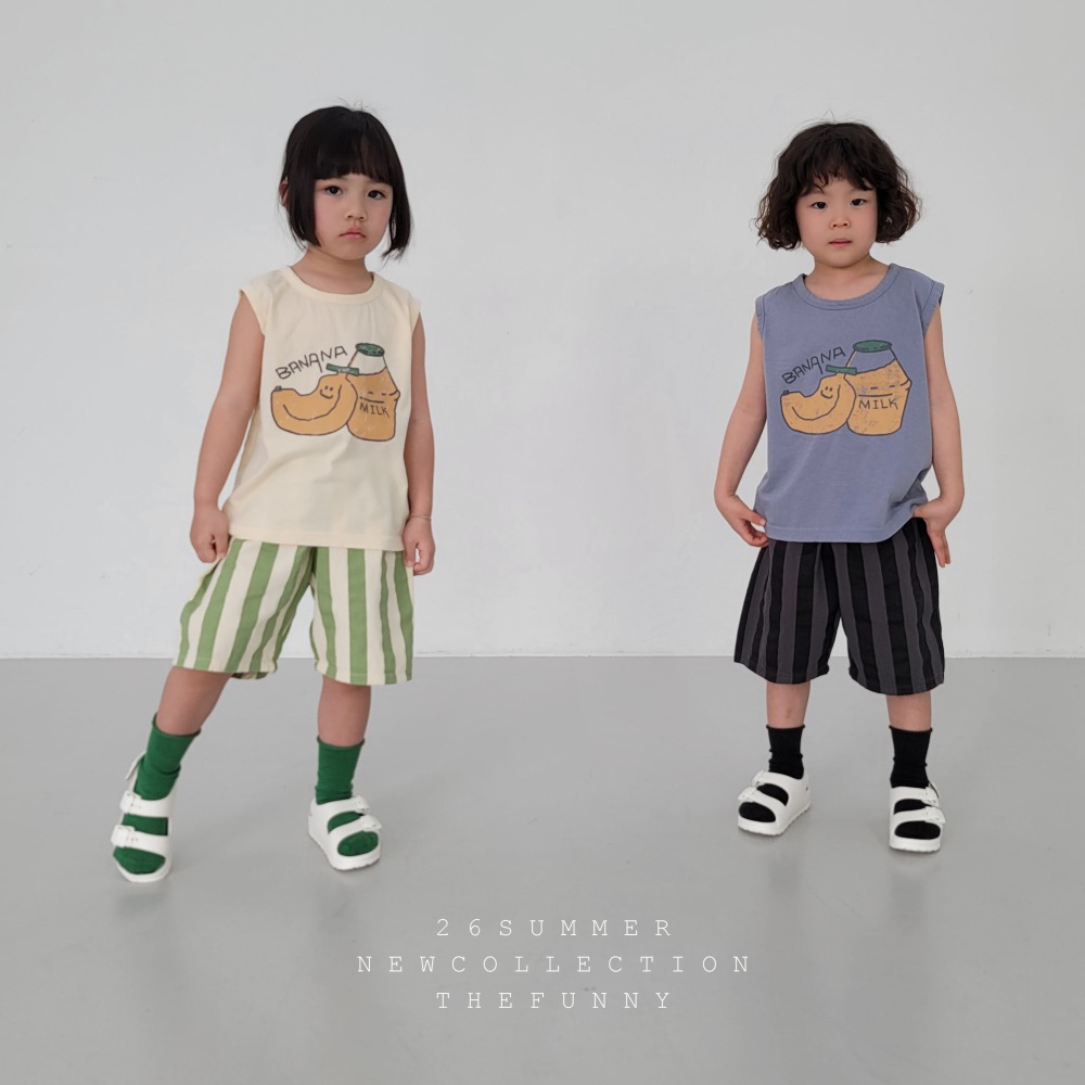 The funny 夏季牛奶香蕉背心-細節圖2