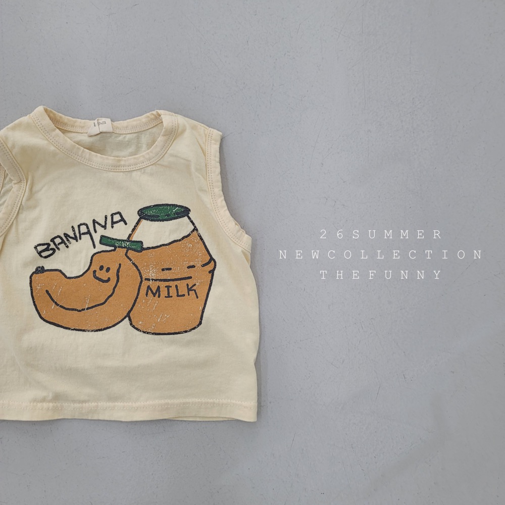 The funny 夏季牛奶香蕉背心-細節圖9