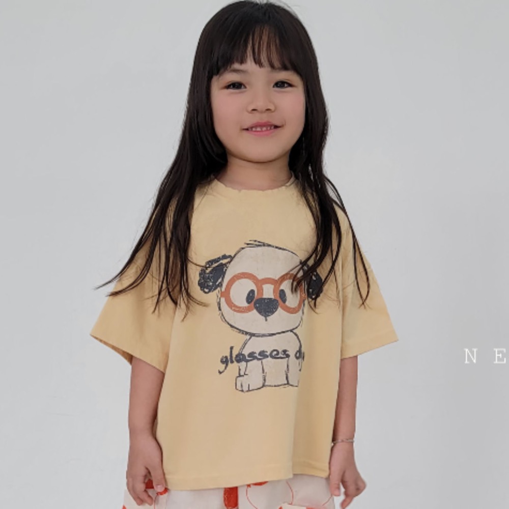 The funny 夏季眼睛小狗手足T-細節圖5