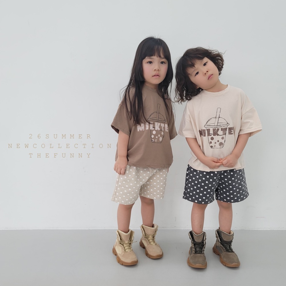 The funny 夏季珍珠奶茶印花T恤-細節圖2