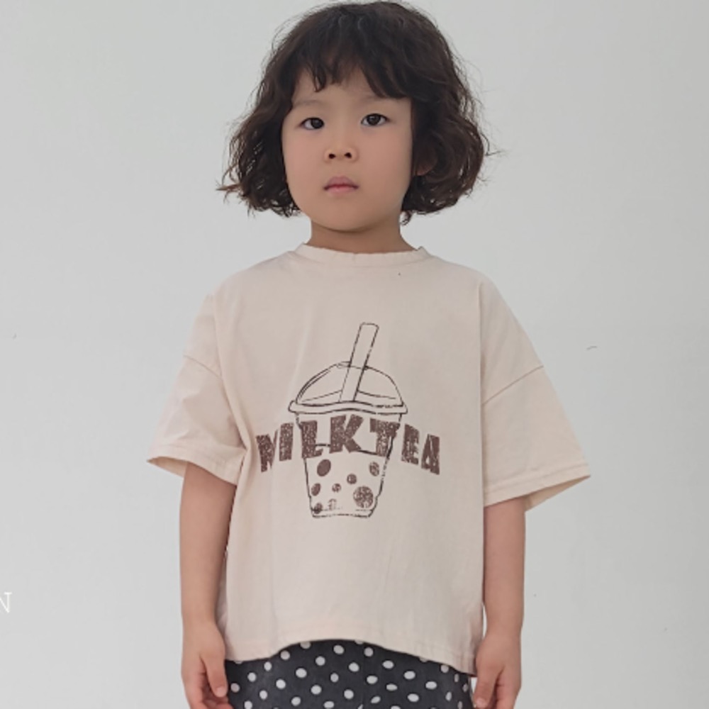 The funny 夏季珍珠奶茶印花T恤-細節圖5