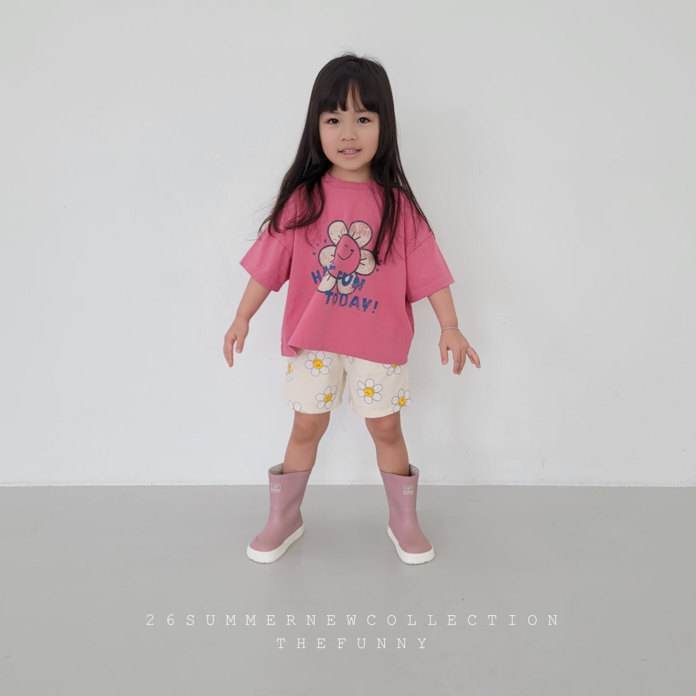 The funny 夏季笑臉花朵上衣-細節圖2