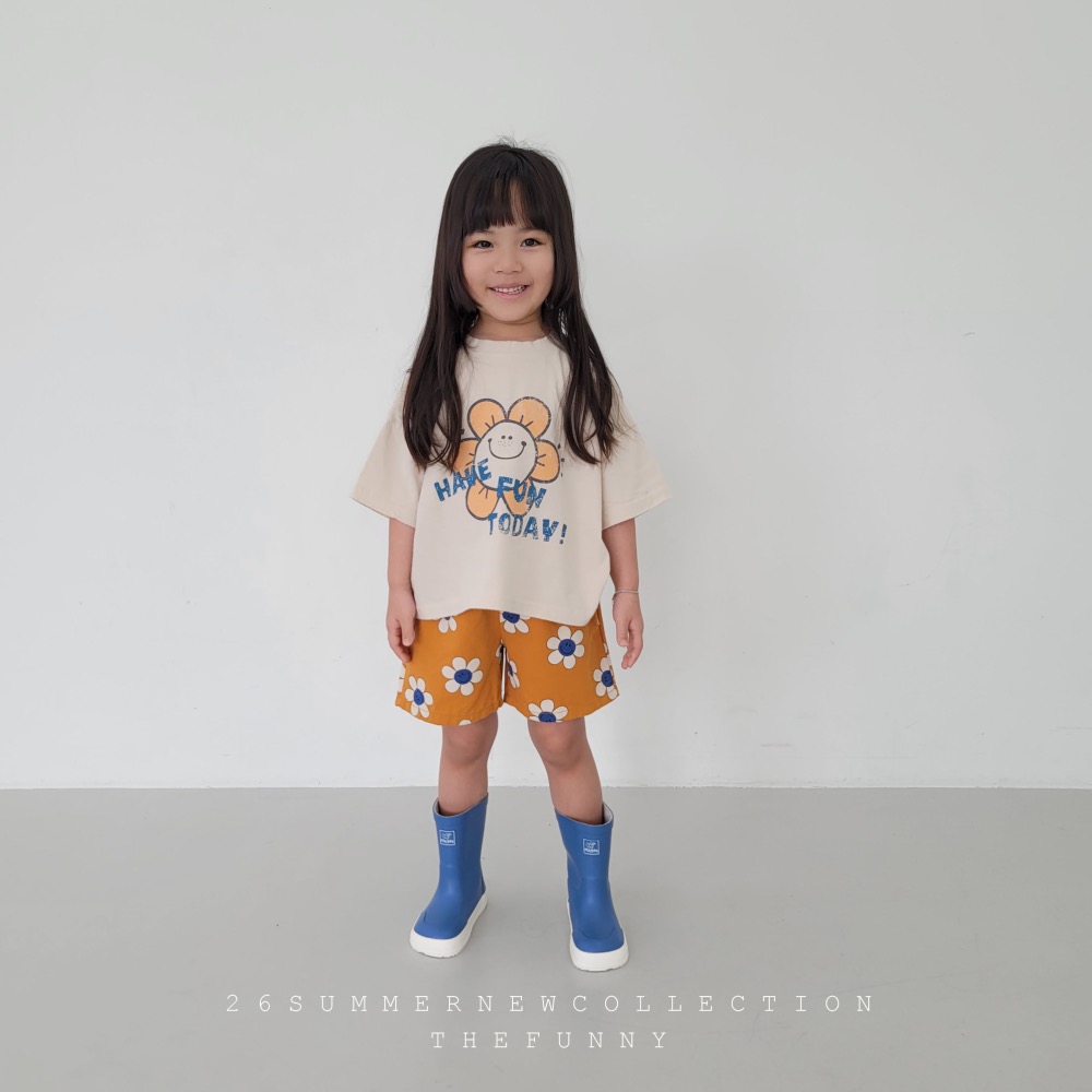 The funny 夏季笑臉花朵上衣-細節圖3