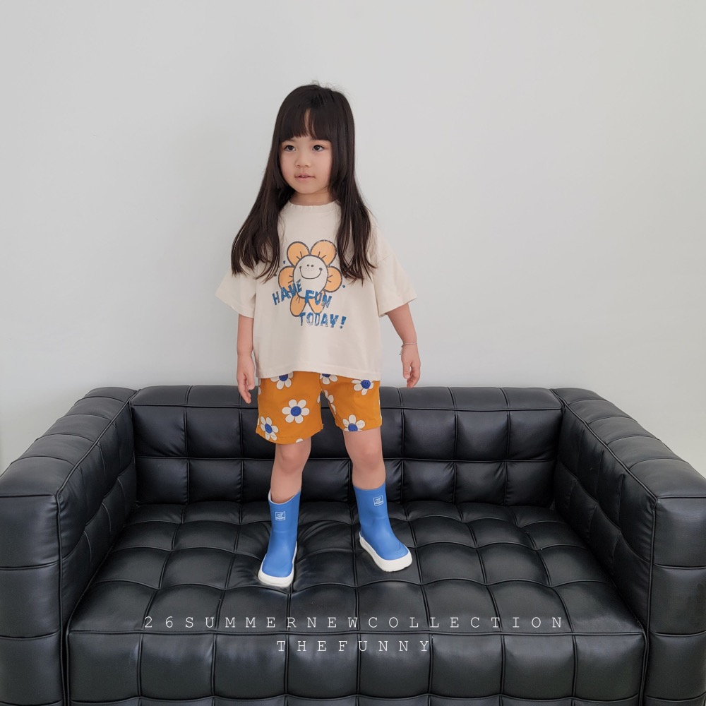 The funny 夏季笑臉花朵上衣-細節圖4