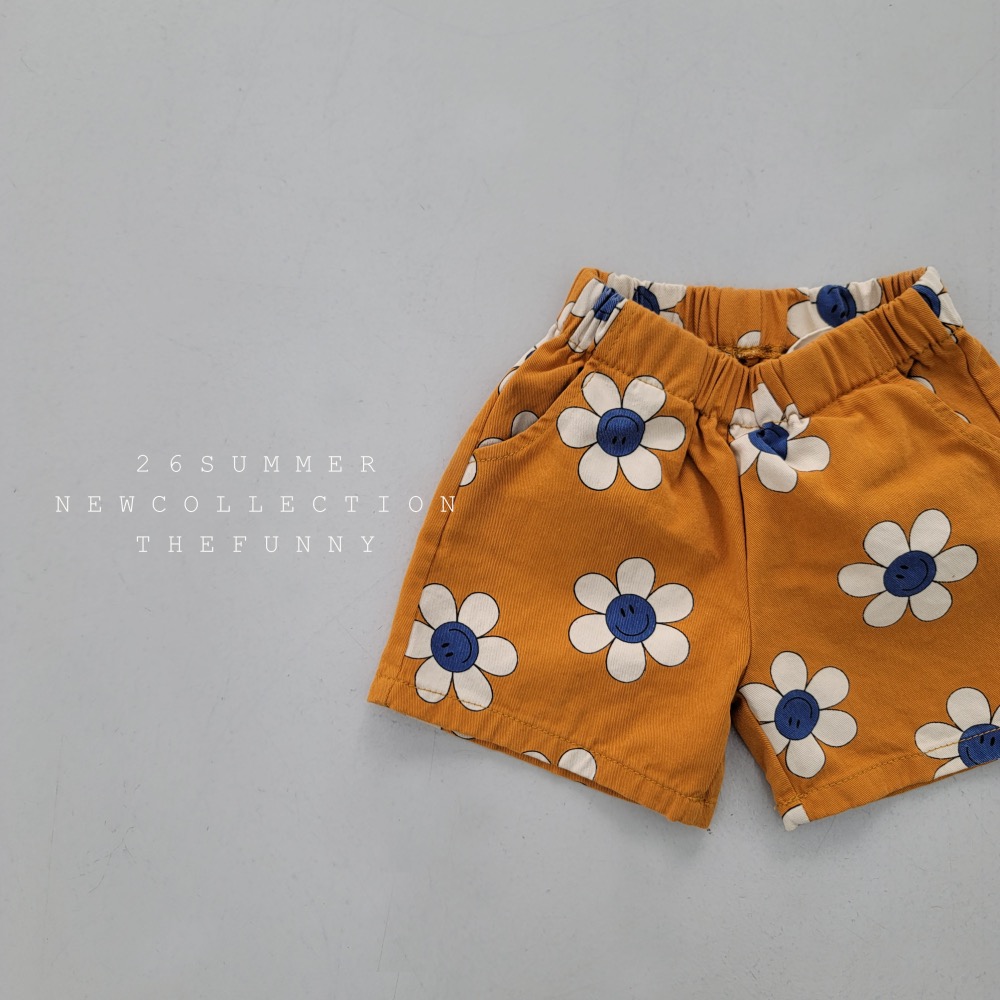 The funny 夏季花朵印花短褲-細節圖2