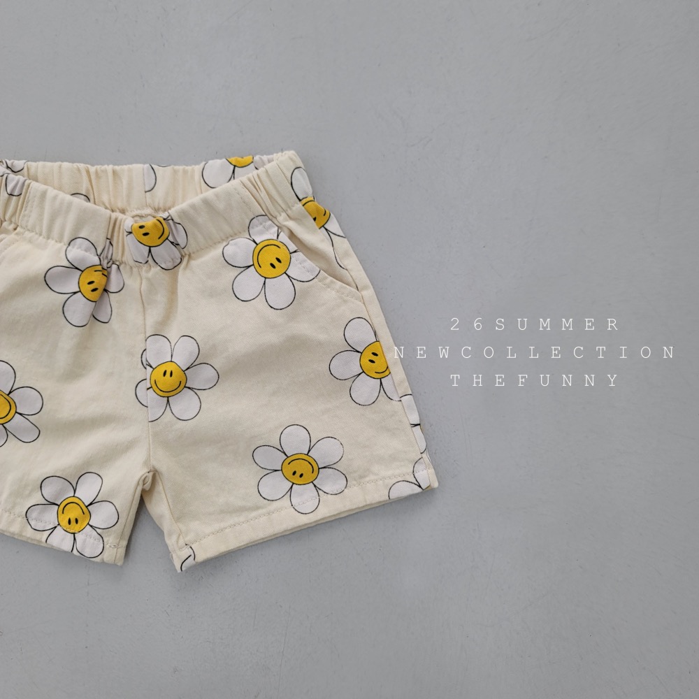 The funny 夏季花朵印花短褲-細節圖3