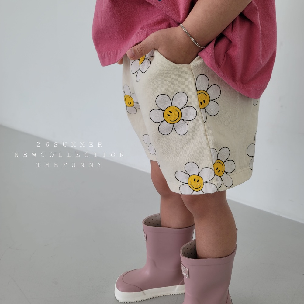 The funny 夏季花朵印花短褲-細節圖4