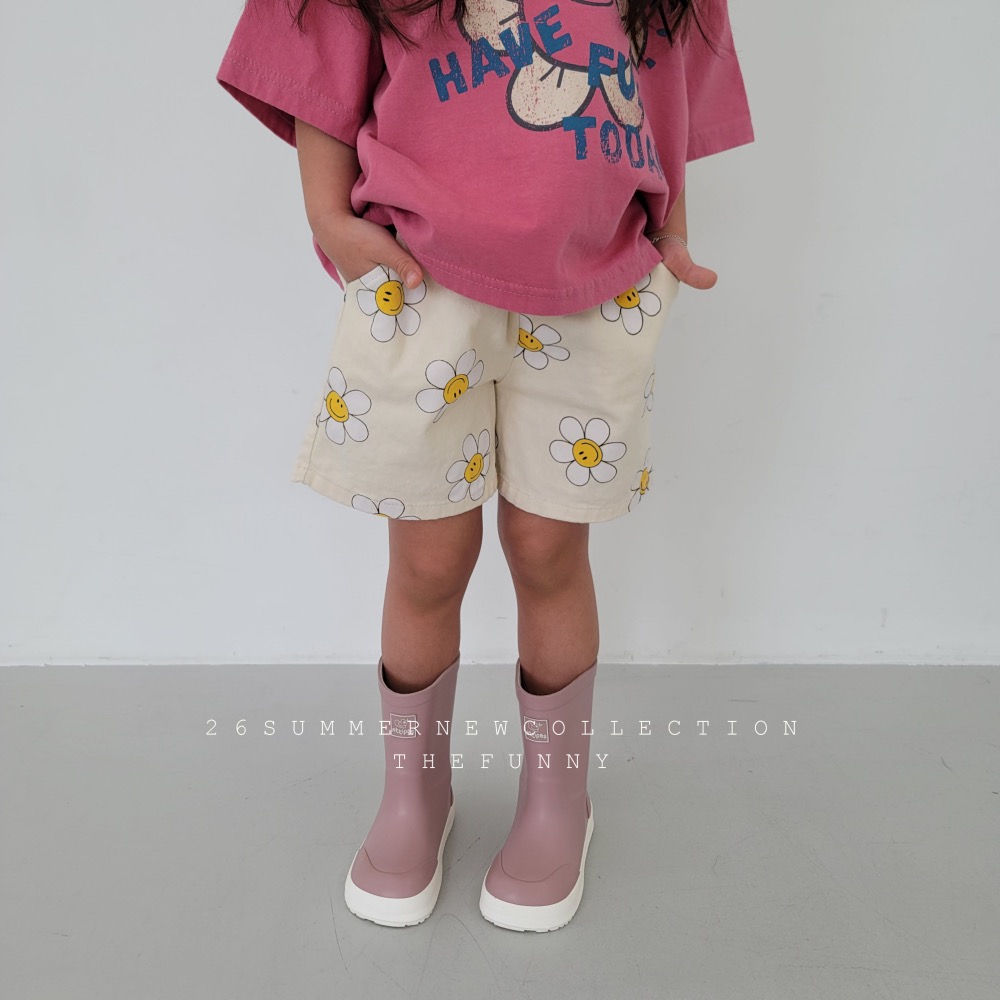 The funny 夏季花朵印花短褲-細節圖5