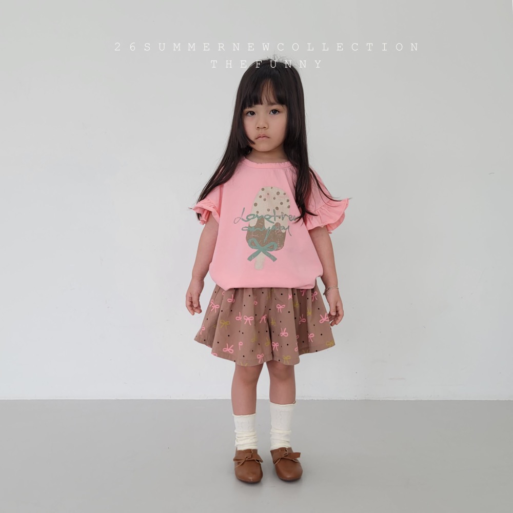 The funny 夏季冰淇淋印花T恤-細節圖2