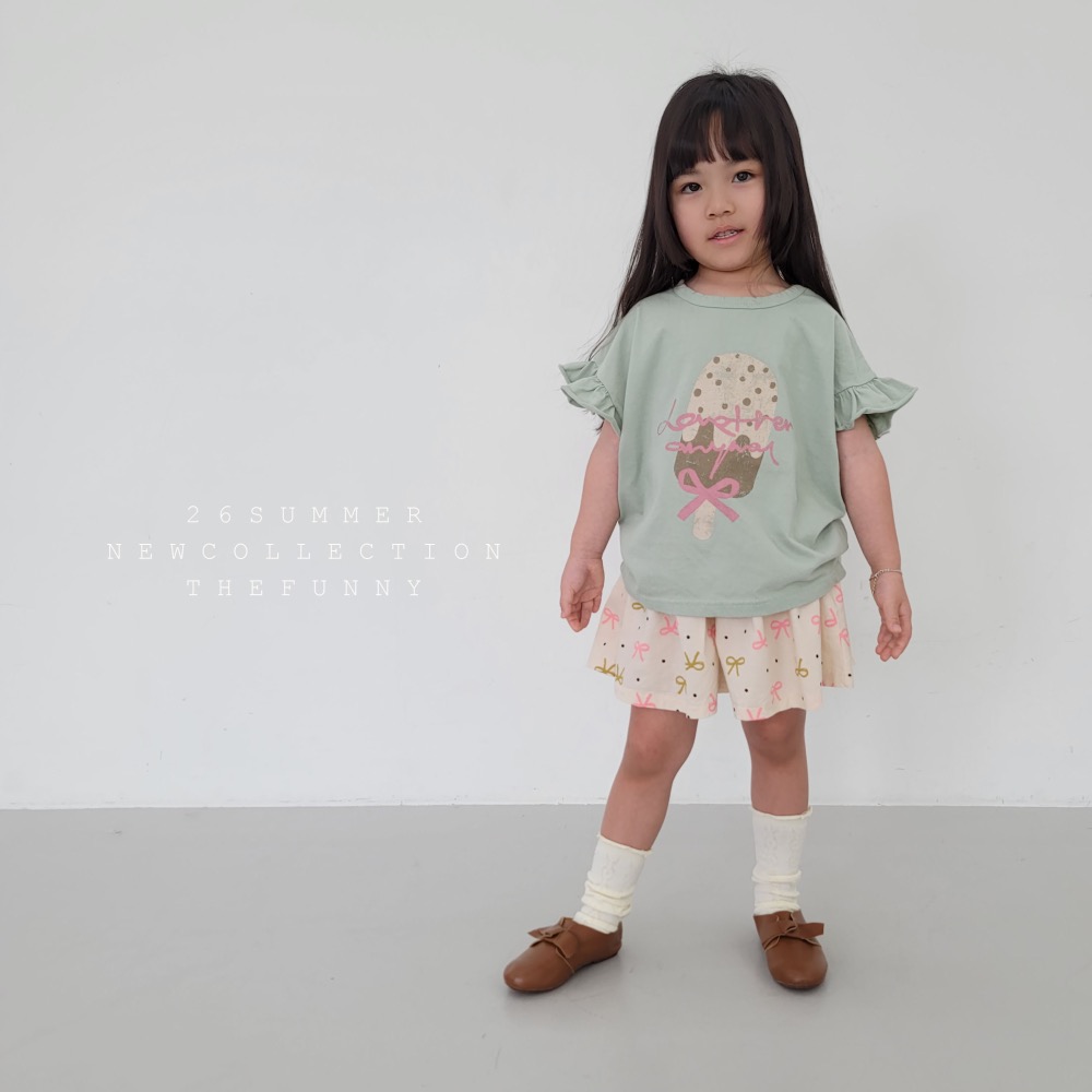 The funny 夏季冰淇淋印花T恤-細節圖4