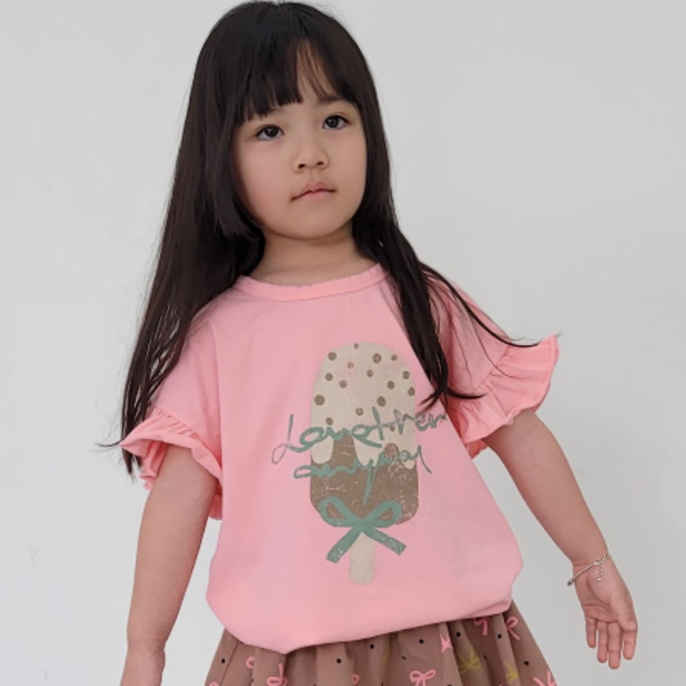 The funny 夏季冰淇淋印花T恤-細節圖5