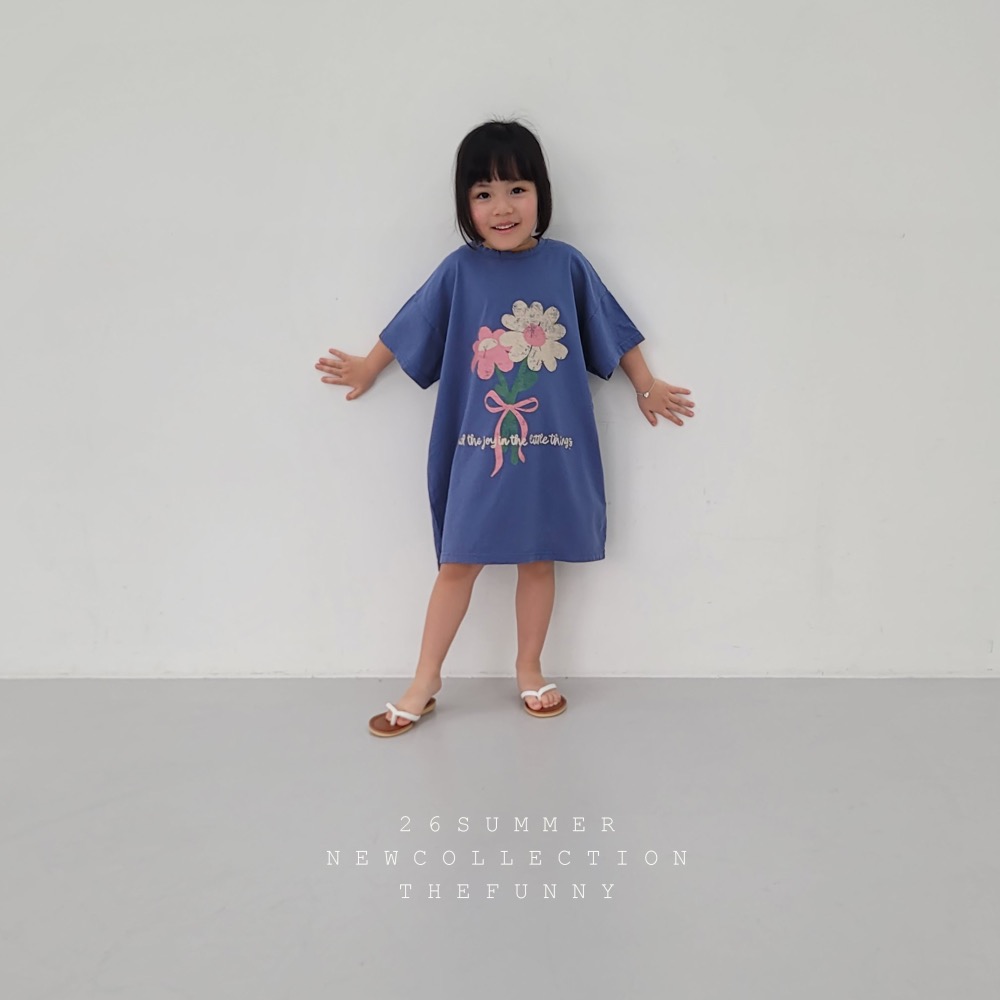 The funny 夏季花束連身裙-細節圖2