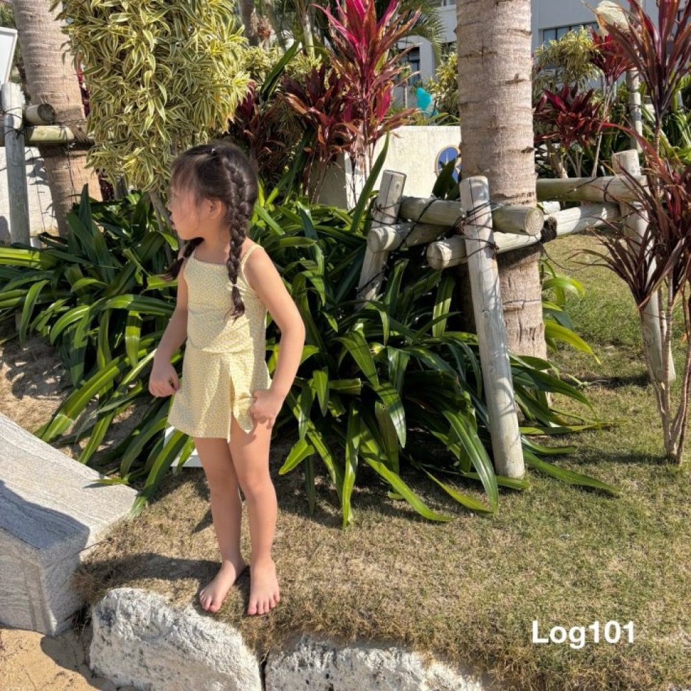 Log101 夏季滿版圖案兩件式泳衣-細節圖5