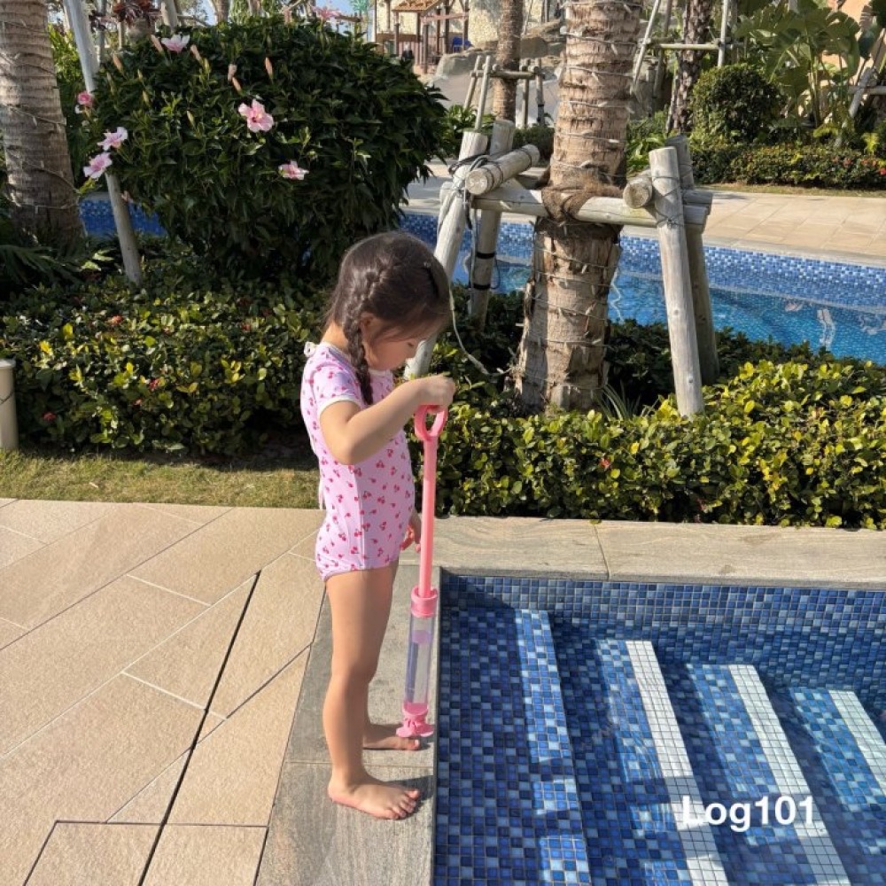 Log101 夏季滿版櫻桃背鏤空泳衣-細節圖4