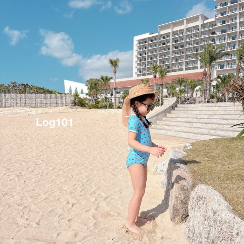 Log101 夏季滿版櫻桃背鏤空泳衣-細節圖7