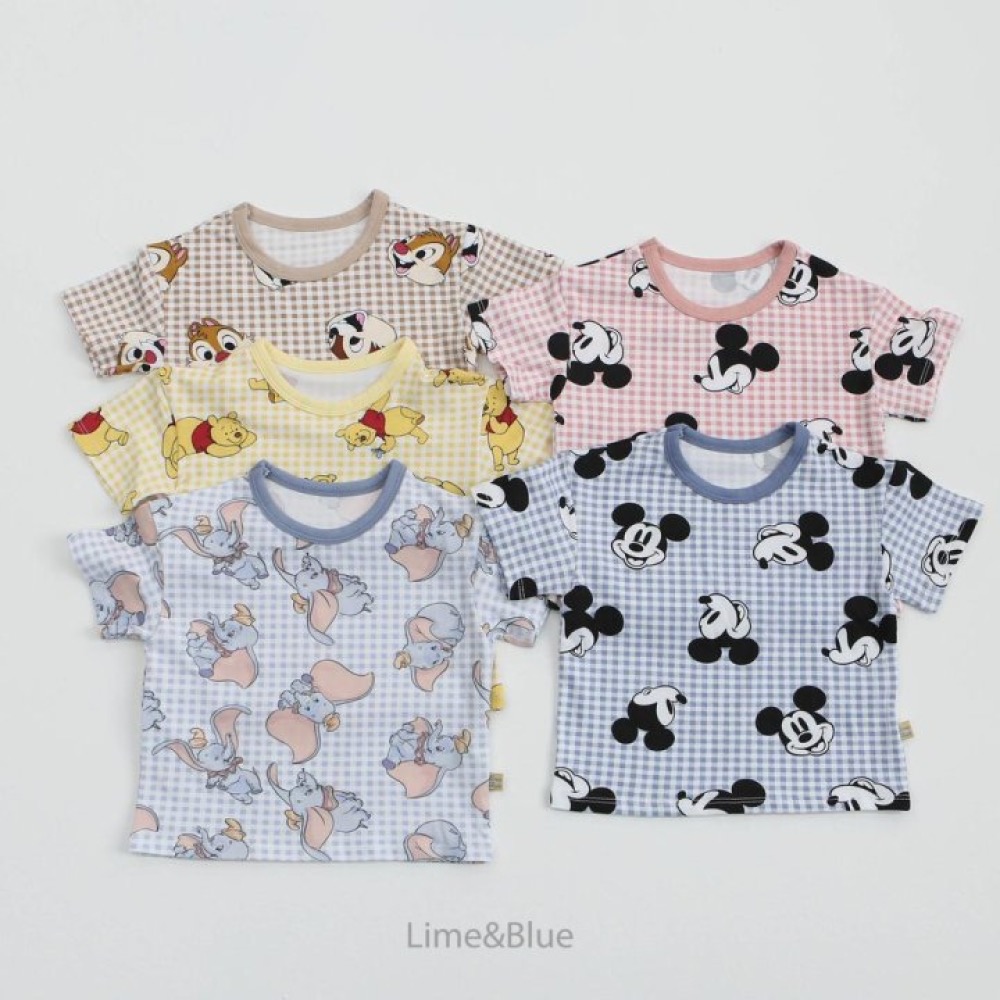 LIME & BLUE 夏季迪士尼卡通圖案居家套裝-細節圖3