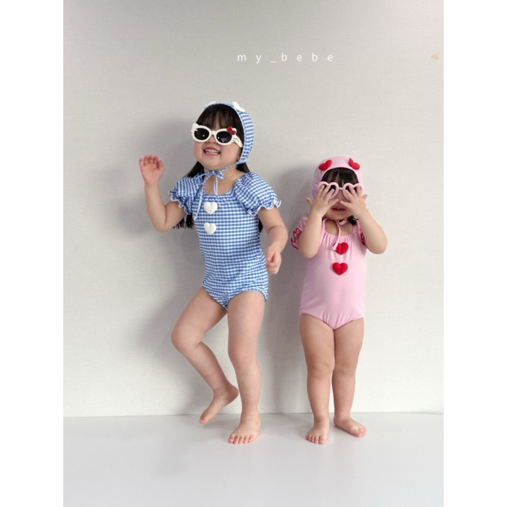 My Bebe 夏季立體愛心連身泳衣-細節圖3