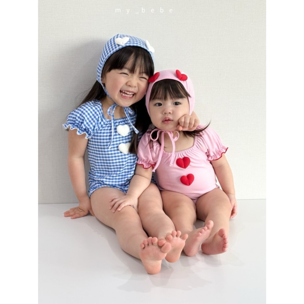 My Bebe 夏季立體愛心連身泳衣-細節圖4