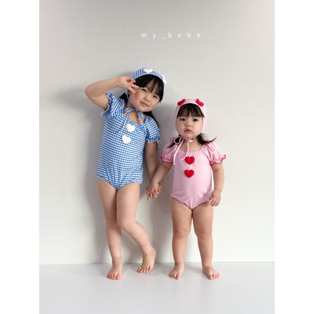 My Bebe 夏季立體愛心連身泳衣-細節圖5