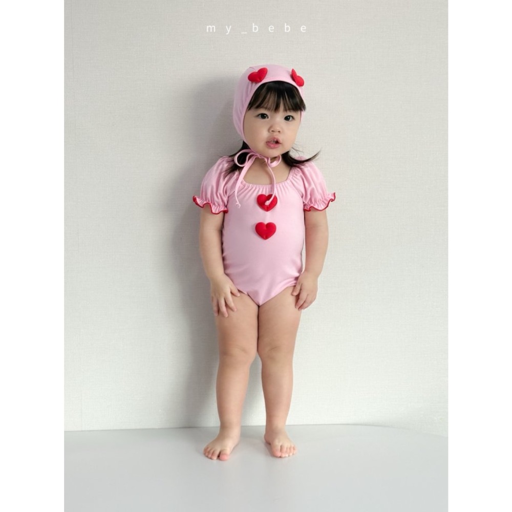 My Bebe 夏季立體愛心連身泳衣-細節圖8