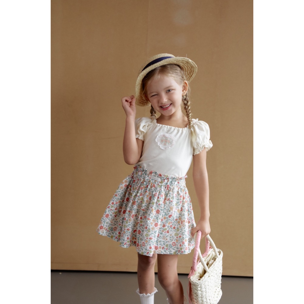 Momo Ann 夏季公主袖方領上衣-細節圖5