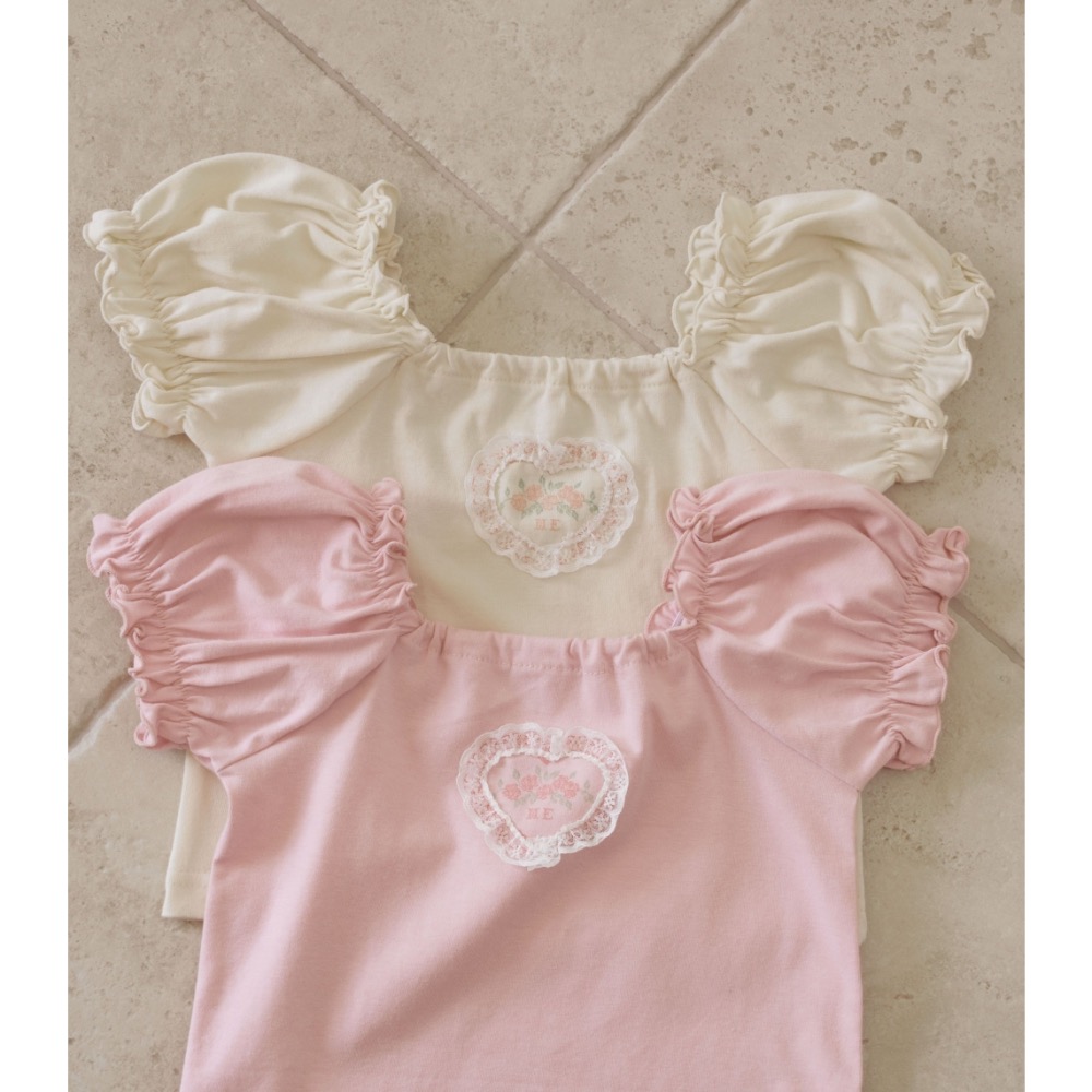 Momo Ann 夏季公主袖方領上衣-細節圖7